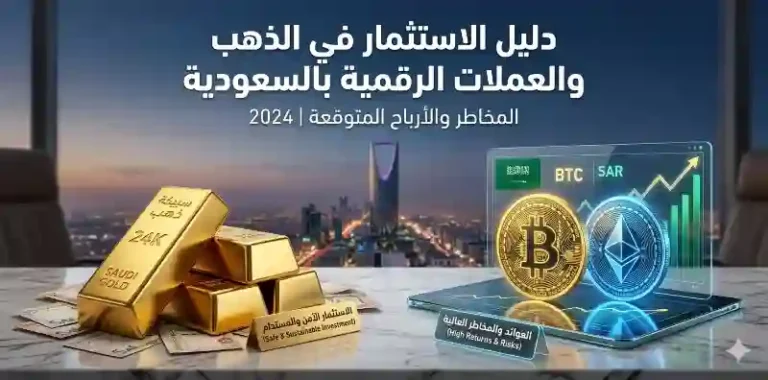 الاستثمار في الذهب والعملات الرقمية في السعودية: المخاطر والأرباح المتوقعة 2026
