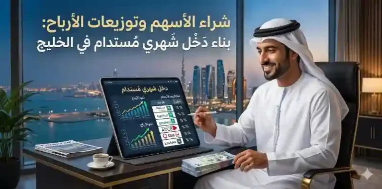 شراء الأسهم وتوزيعات الأرباح: كيف تبني دخلاً شهرياً مستداماً في الخليج