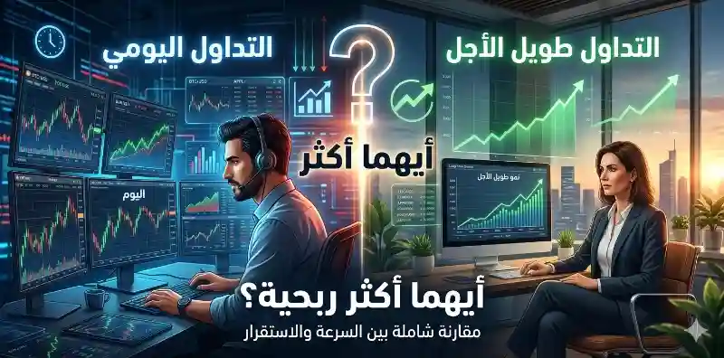 التداول اليومي أم التداول طويل الأجل